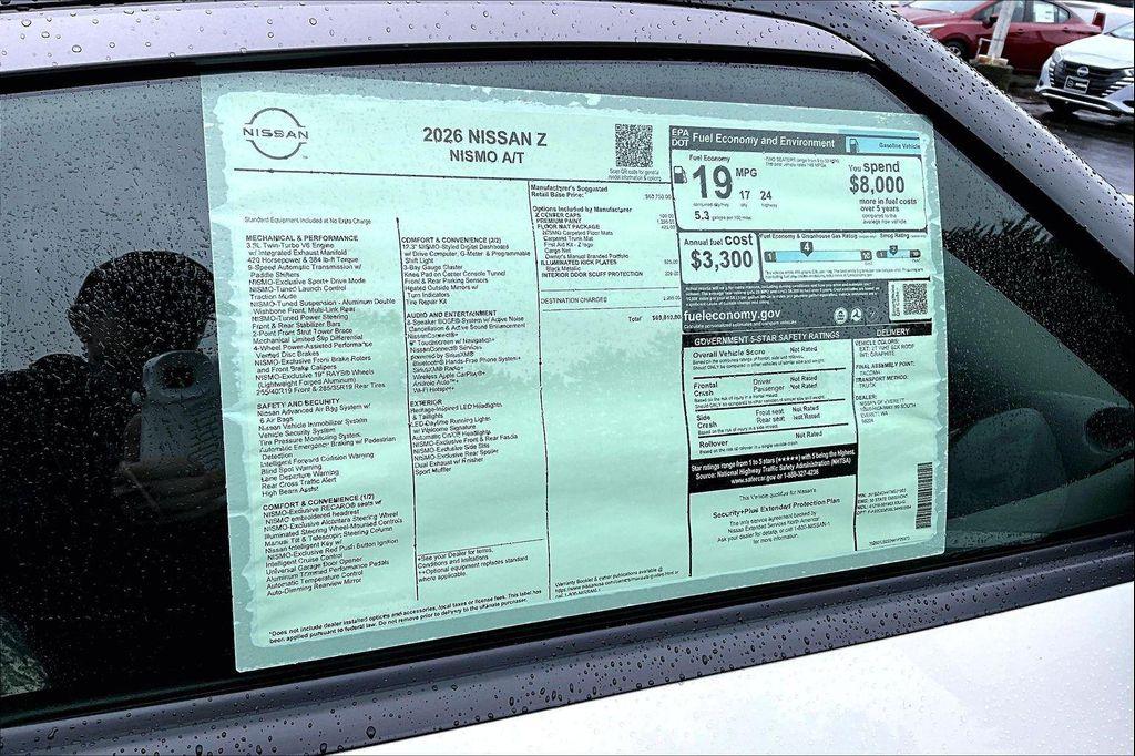 new 2026 Nissan Z car, priced at $69,610