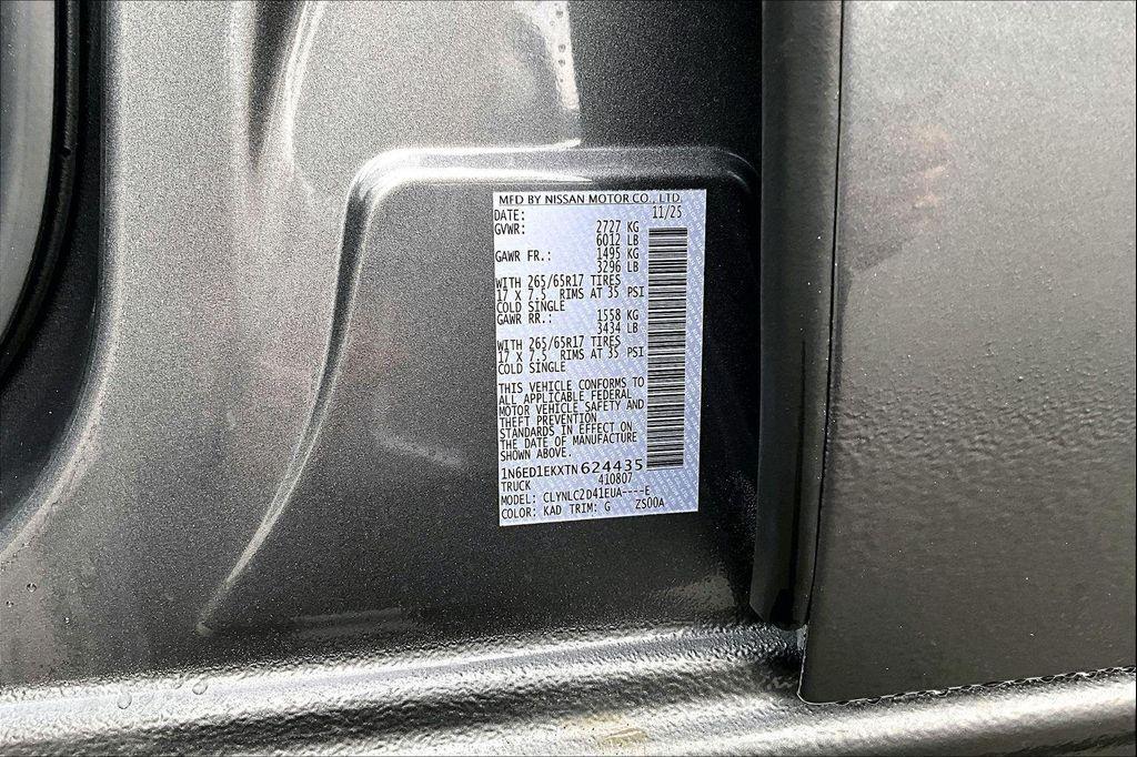 new 2026 Nissan Frontier car, priced at $39,555