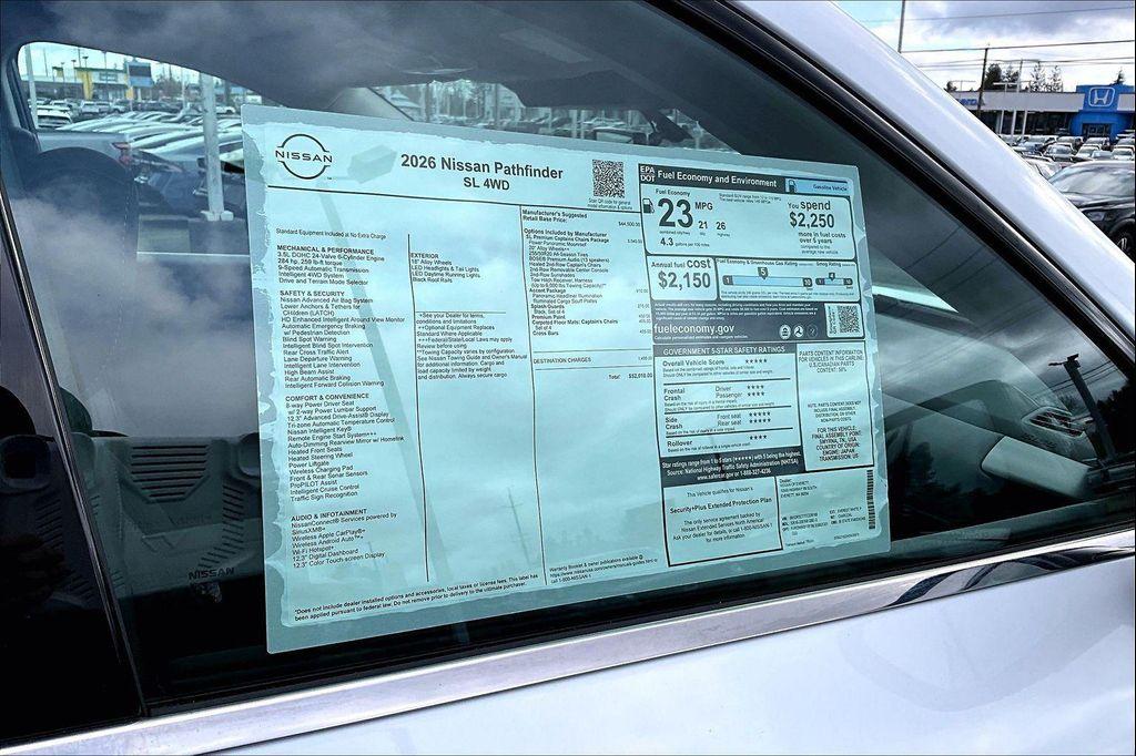 new 2026 Nissan Pathfinder car, priced at $45,012