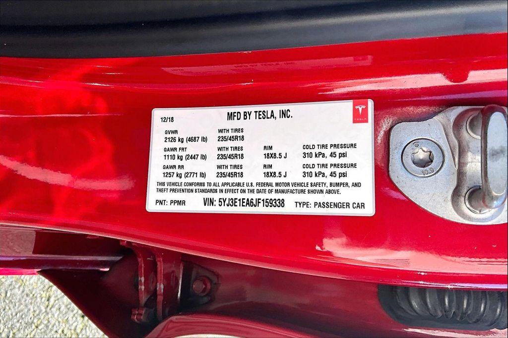 used 2018 Tesla Model 3 car, priced at $20,881