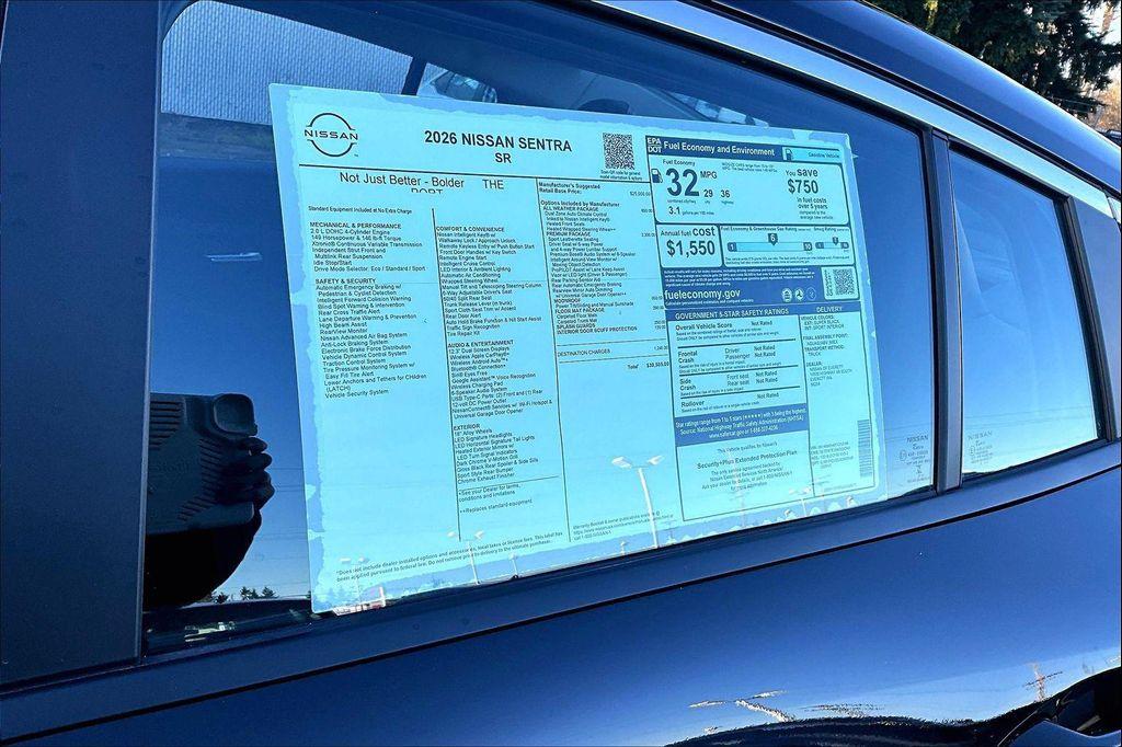 new 2026 Nissan Sentra car, priced at $28,256