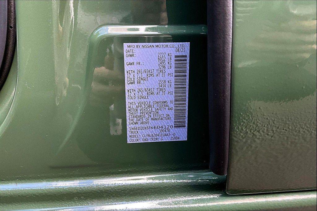 new 2026 Nissan Frontier car, priced at $39,001