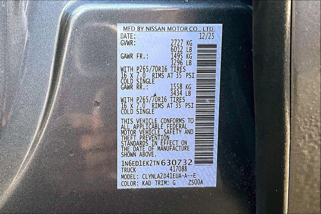 new 2026 Nissan Frontier car, priced at $34,734