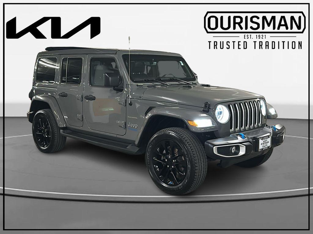 used 2022 Jeep Wrangler Unlimited 4xe car, priced at $29,300