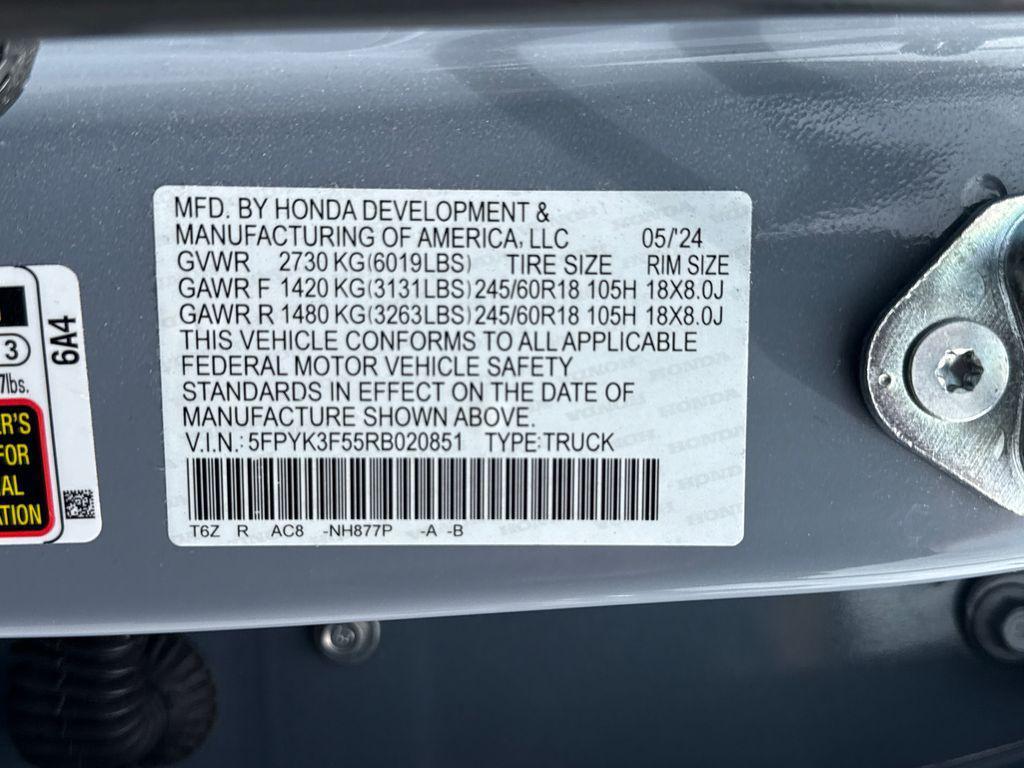 used 2024 Honda Ridgeline car, priced at $35,000