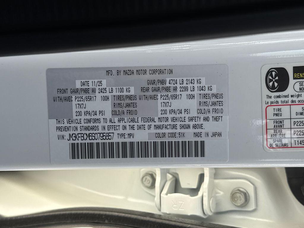 new 2025 Mazda CX-5 car, priced at $30,658