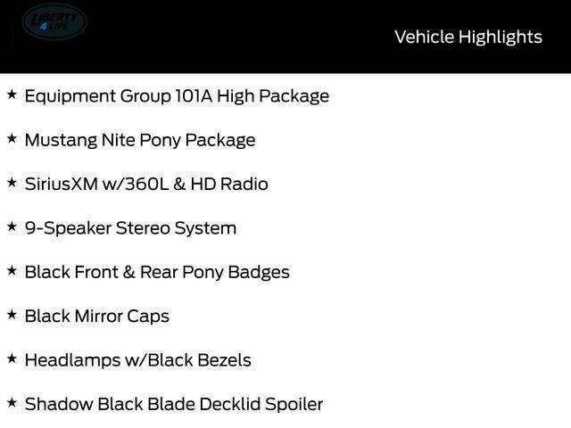 new 2025 Ford Mustang car, priced at $39,977