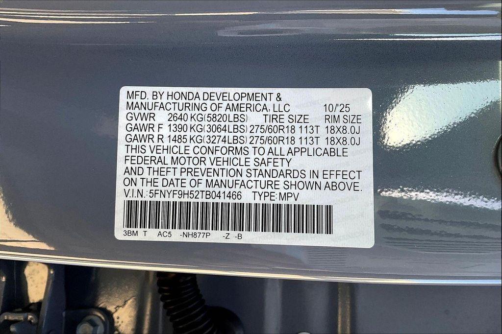 new 2026 Honda Passport car, priced at $49,840