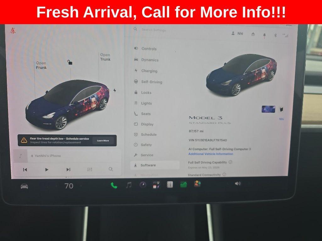 used 2020 Tesla Model 3 car, priced at $20,800