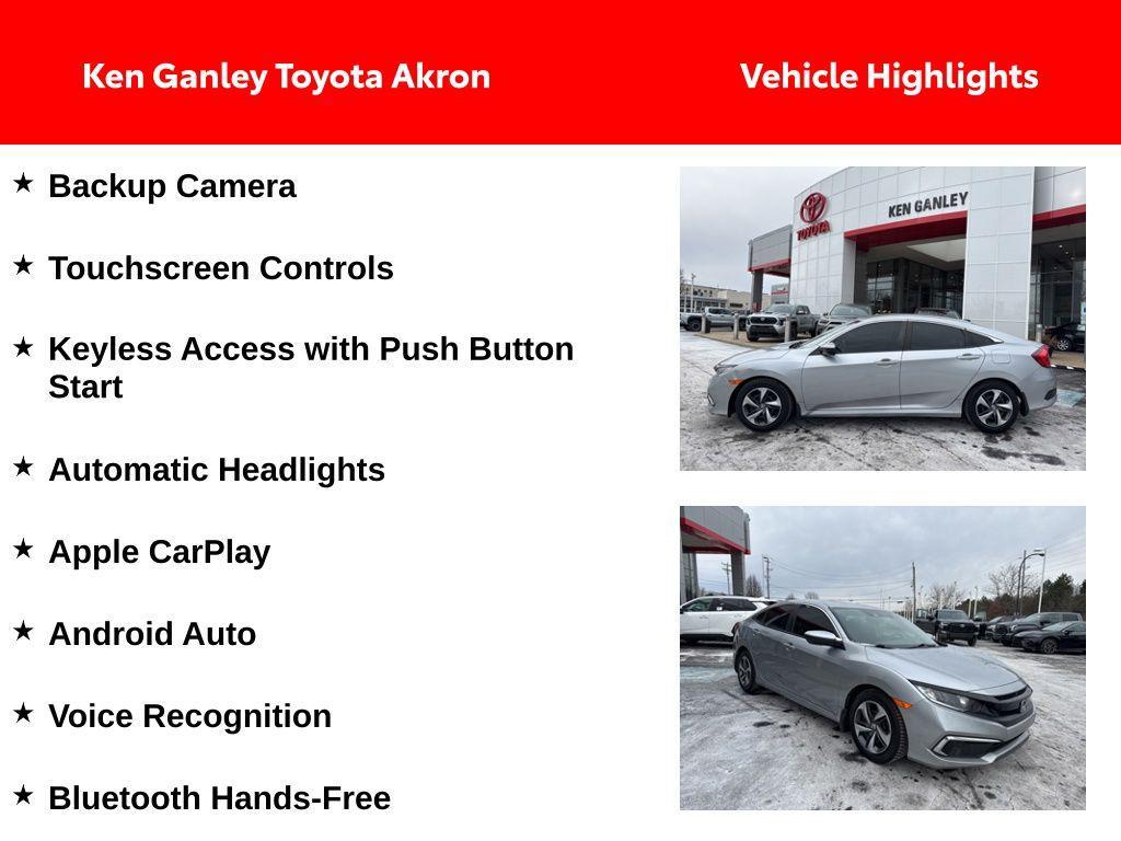 used 2020 Honda Civic car, priced at $16,986