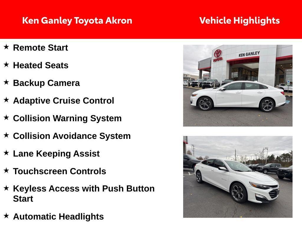 used 2024 Chevrolet Malibu car, priced at $20,456