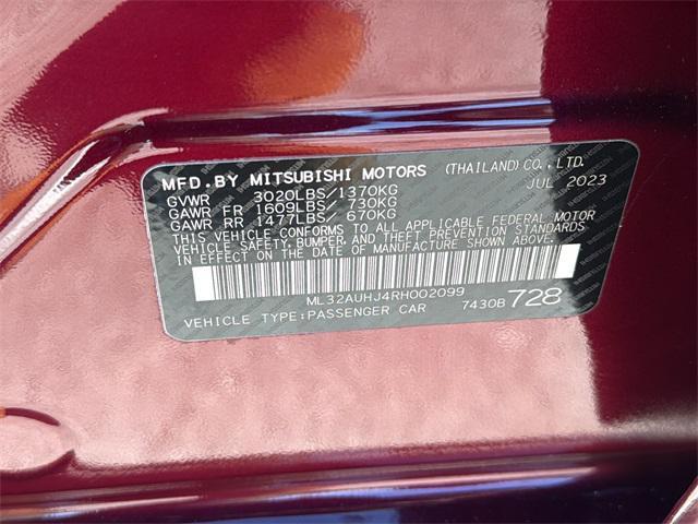used 2024 Mitsubishi Mirage car, priced at $12,643