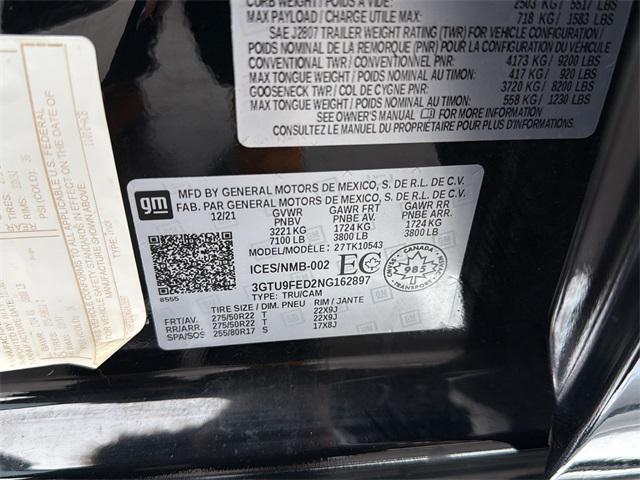 used 2022 GMC Sierra 1500 car, priced at $41,890