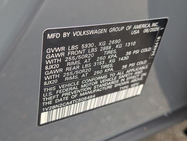 new 2026 Volkswagen Atlas car, priced at $46,393