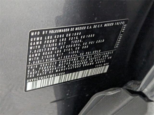 new 2026 Volkswagen Taos car, priced at $27,177