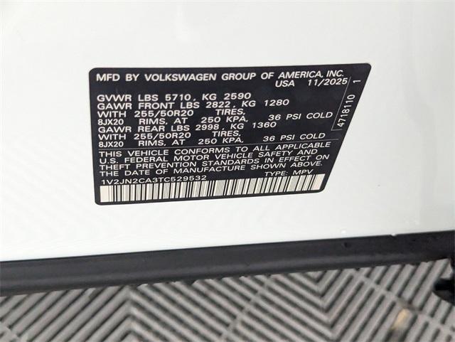 new 2026 Volkswagen Atlas car, priced at $44,149