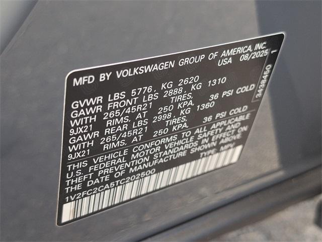 new 2026 Volkswagen Atlas Cross Sport car, priced at $52,411