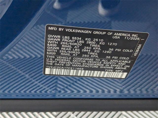 new 2026 Volkswagen Atlas Cross Sport car, priced at $42,570