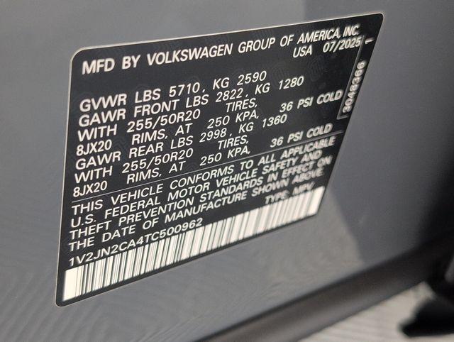 new 2026 Volkswagen Atlas car, priced at $42,137