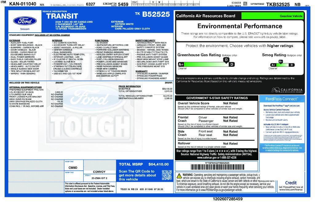 new 2026 Ford Transit-350 car, priced at $57,235