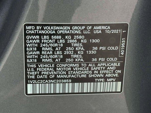 used 2022 Volkswagen Atlas Cross Sport car, priced at $23,988