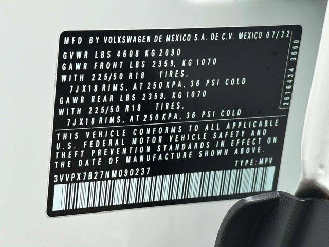 used 2022 Volkswagen Taos car, priced at $22,488