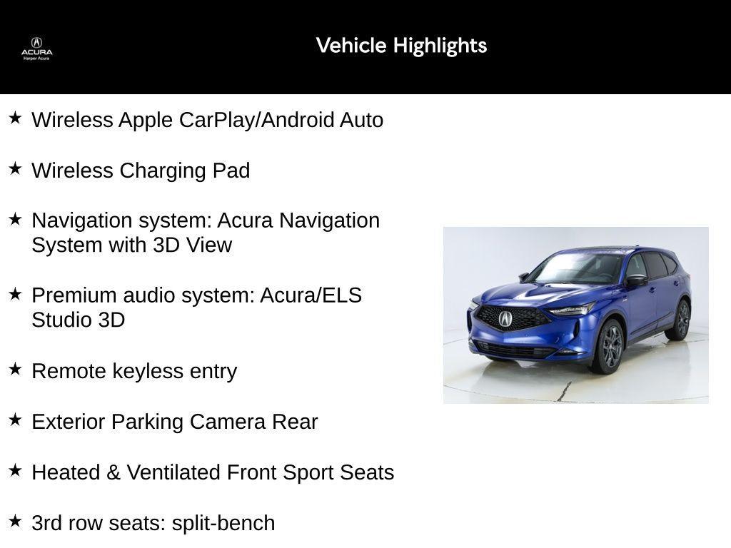 used 2023 Acura MDX car, priced at $47,698