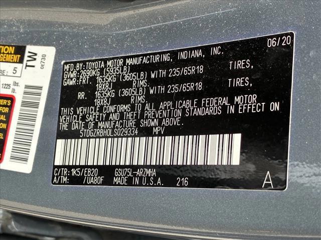 used 2020 Toyota Highlander car, priced at $25,455