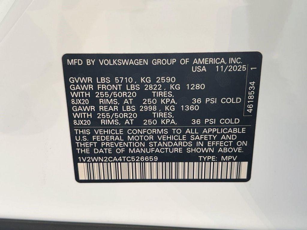 new 2026 Volkswagen Atlas car, priced at $43,607