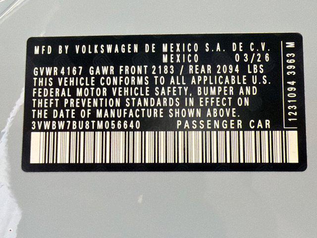 new 2026 Volkswagen Jetta car, priced at $26,884
