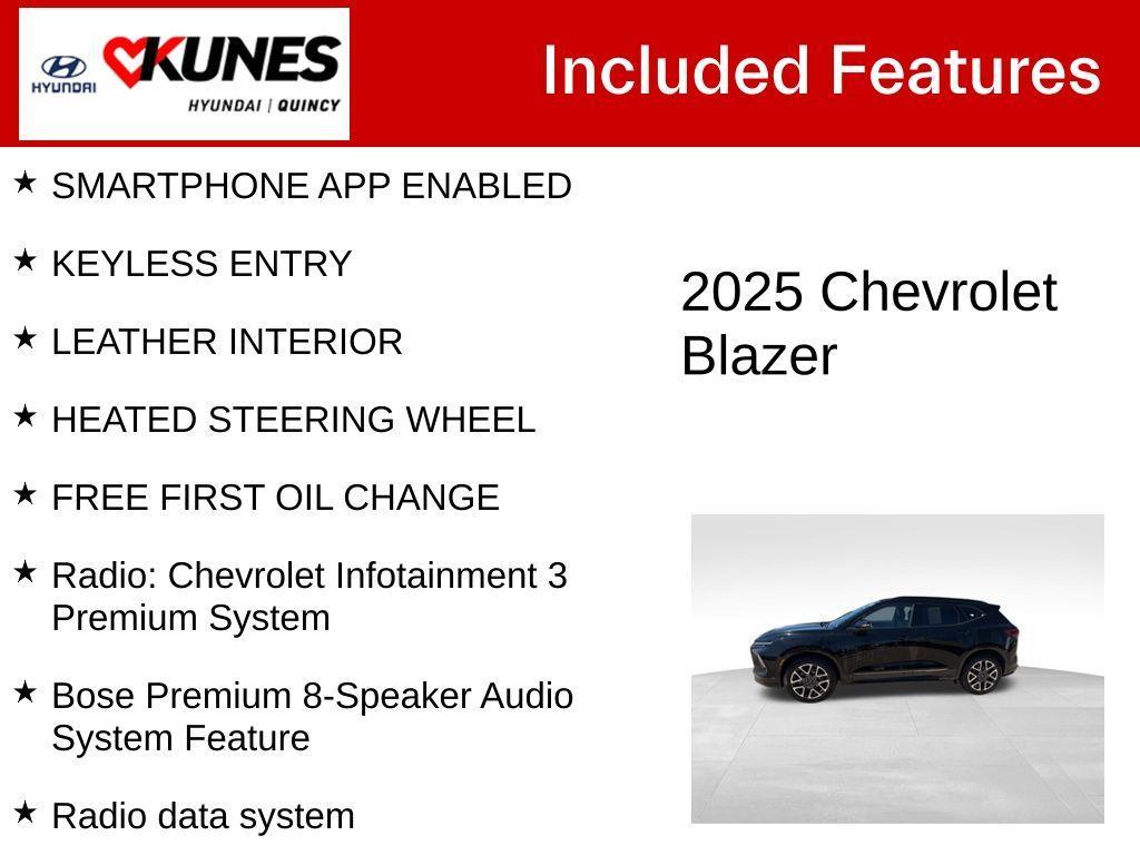used 2025 Chevrolet Blazer car, priced at $36,834