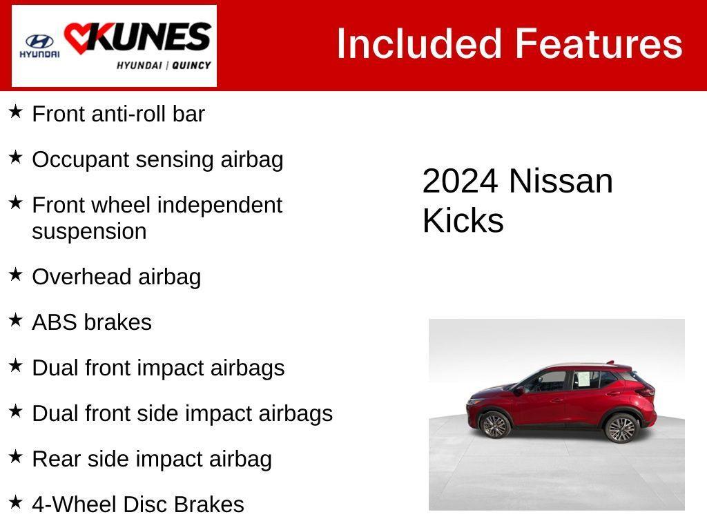 used 2024 Nissan Kicks car, priced at $19,127