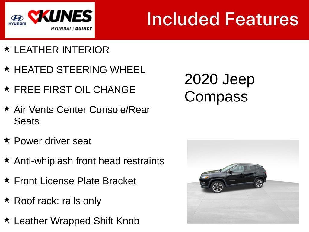 used 2020 Jeep Compass car, priced at $19,729