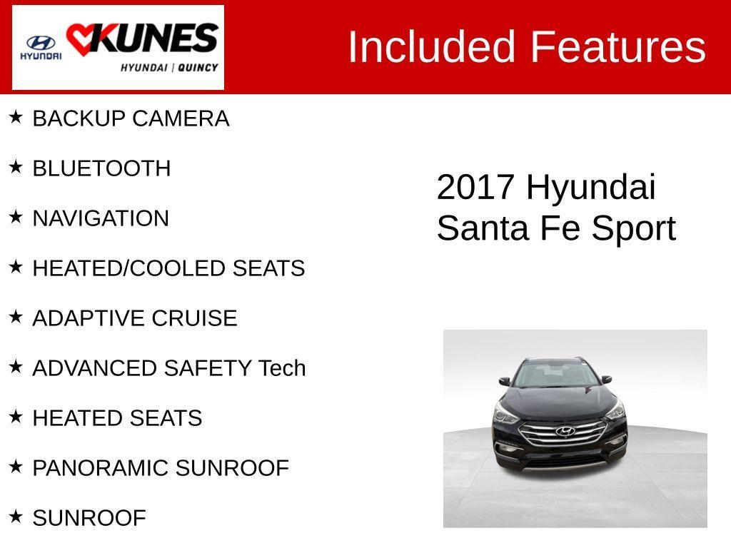used 2017 Hyundai Santa Fe Sport car, priced at $14,852