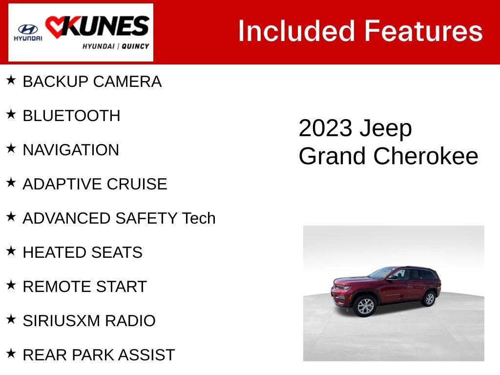 used 2023 Jeep Grand Cherokee car, priced at $30,834