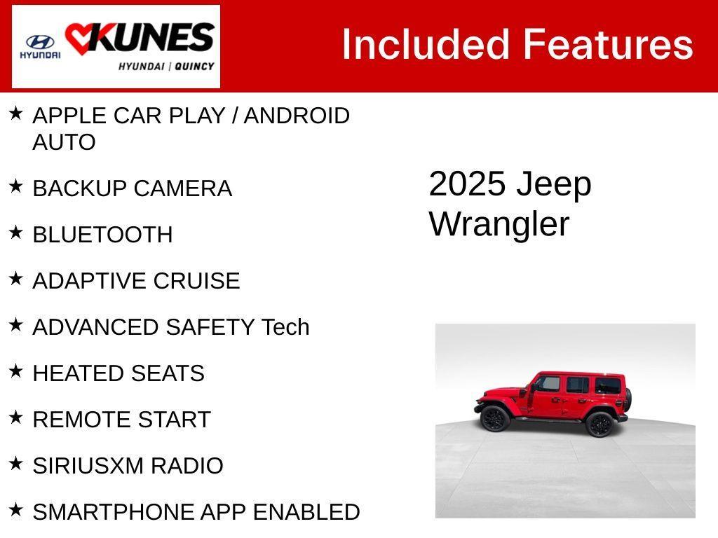 used 2025 Jeep Wrangler 4xe car, priced at $35,833