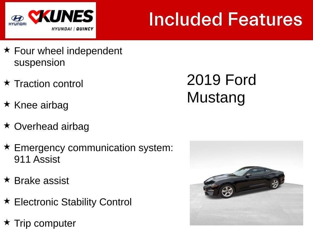 used 2019 Ford Mustang car, priced at $23,262