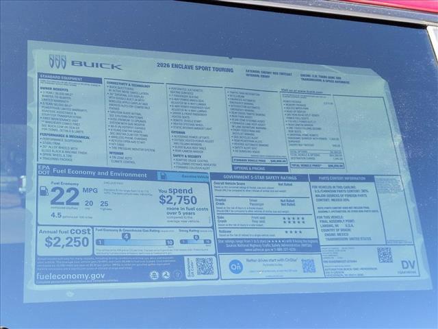new 2026 Buick Enclave car, priced at $51,269