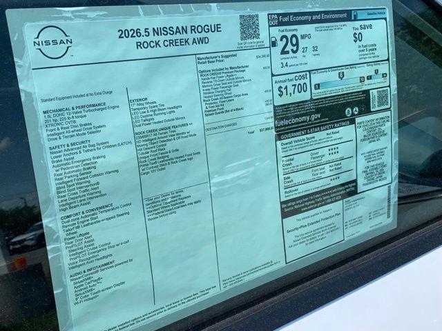 new 2026 Nissan Rogue car, priced at $32,063