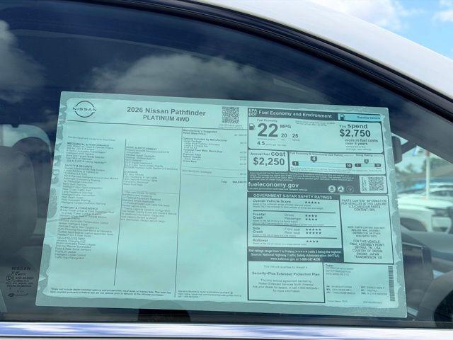 new 2026 Nissan Pathfinder car, priced at $47,271