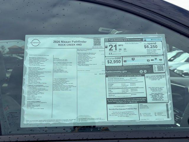 new 2026 Nissan Pathfinder car, priced at $44,257