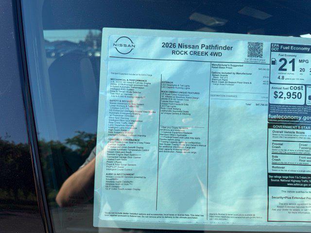 new 2026 Nissan Pathfinder car, priced at $40,856