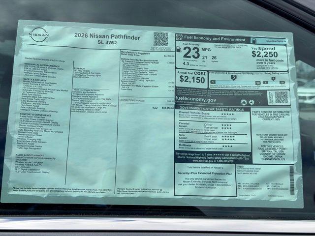 new 2026 Nissan Pathfinder car, priced at $43,356