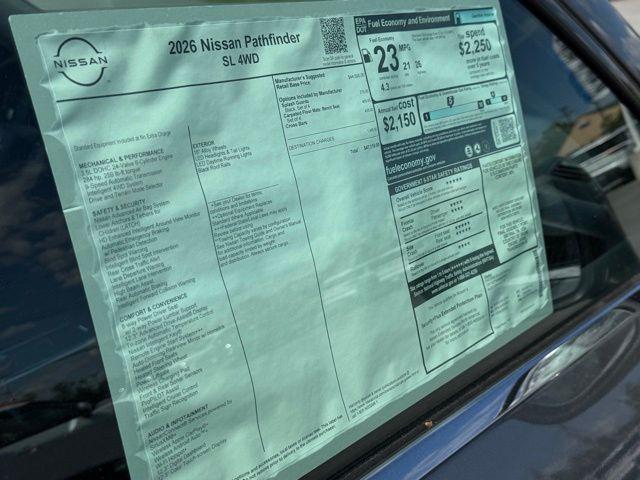new 2026 Nissan Pathfinder car, priced at $40,248