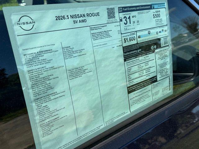 new 2026 Nissan Rogue car, priced at $28,792