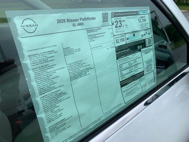 new 2026 Nissan Pathfinder car, priced at $40,410