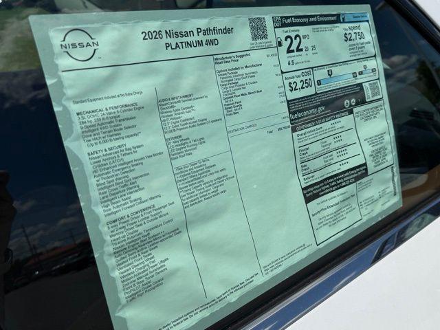 new 2026 Nissan Pathfinder car, priced at $48,029