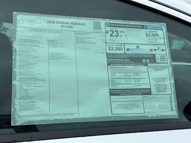 new 2025 Nissan Murano car, priced at $32,500