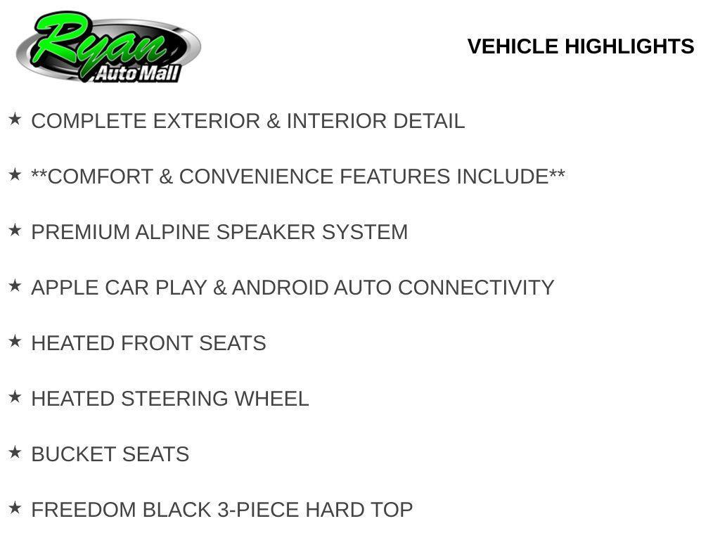 used 2021 Jeep Wrangler car, priced at $26,499