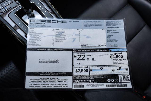 used 2023 Porsche 718 Boxster car, priced at $82,900